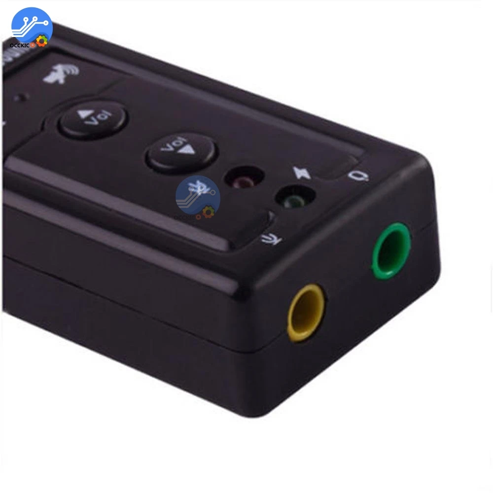 Внешняя мини звуковая карта USB для микрофона 3 5 мм адаптер аудиокарта динамика HID