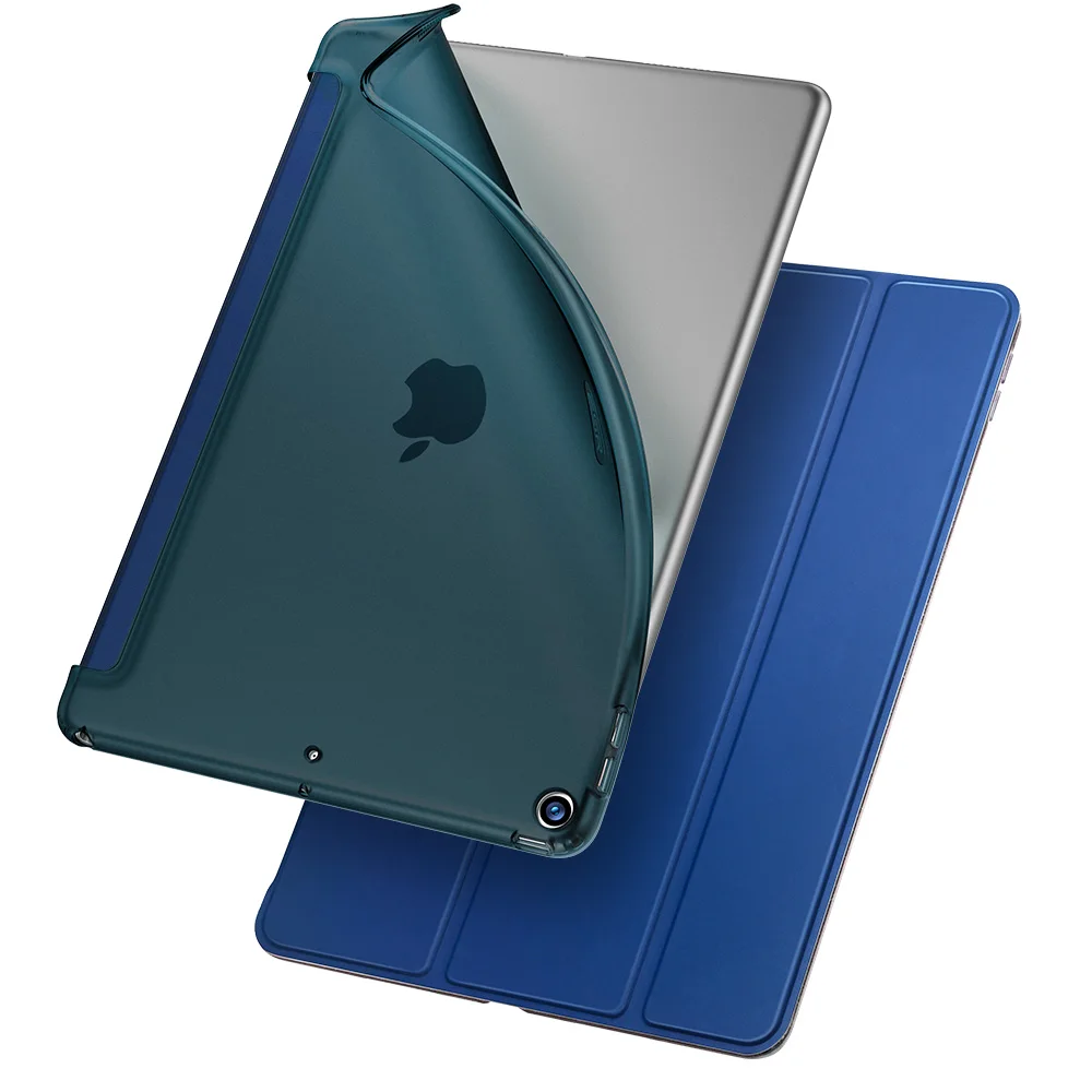 Blue Тонкий умный чехол ESR Rebound для iPad Air 3, гибкая задняя крышка из ТПУ с прорезиненным покрытием, чехол для iPad Air 3 10,5" - Цвет: Blue