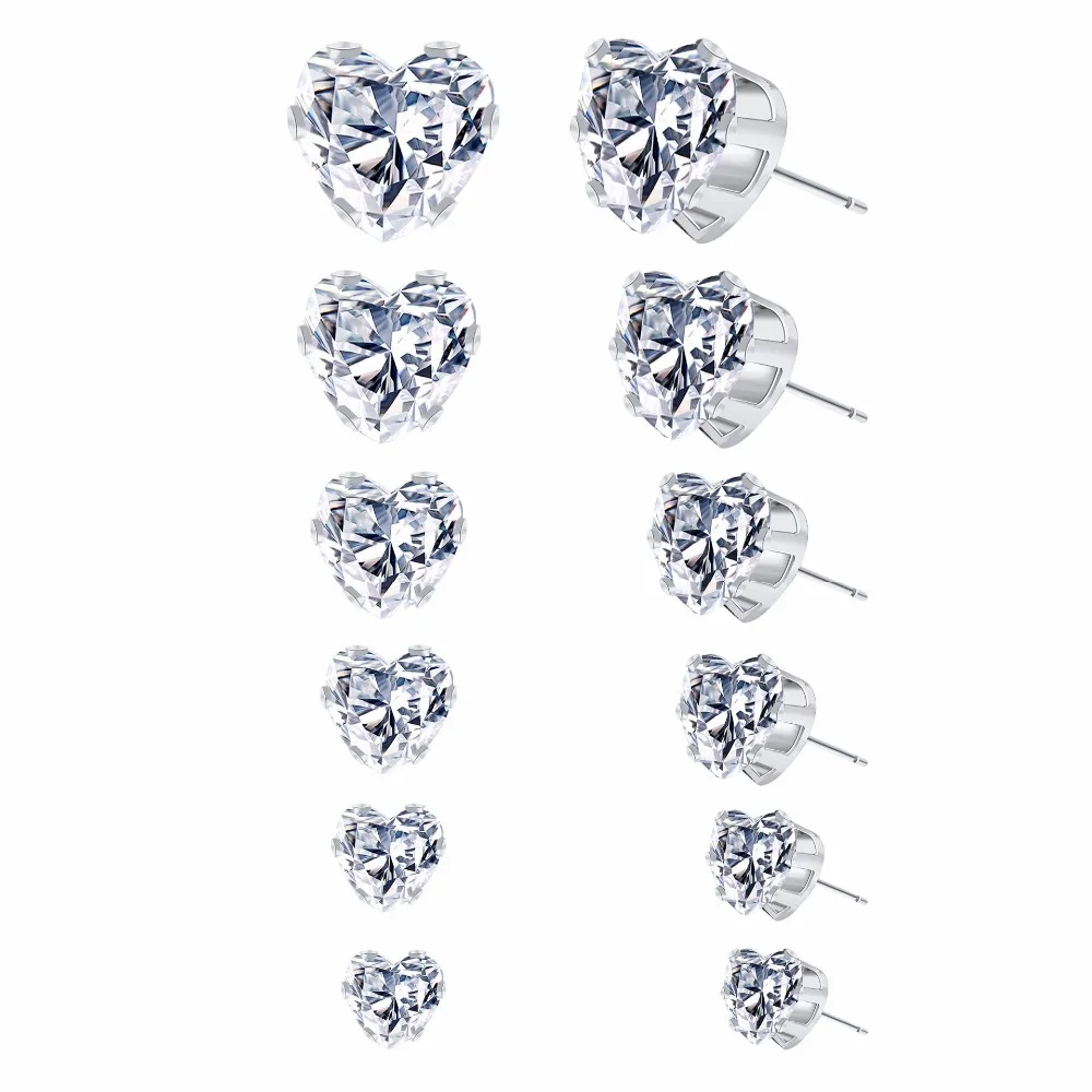 6 пар серег гвоздиков в европейском и американском стиле|Серьги-гвоздики| |