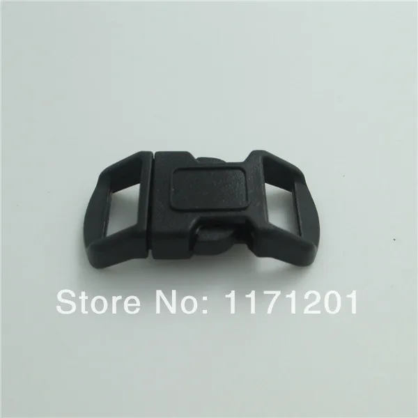 100 шт./лот 10 мм пряжки для мешков пластиковые изогнутые бокового крепления
