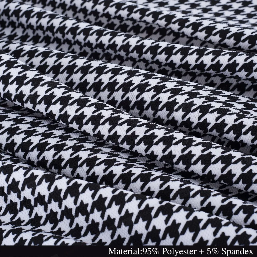 Женское винтажное платье Nice forever пачка в стиле гусиная лапка а силуэта