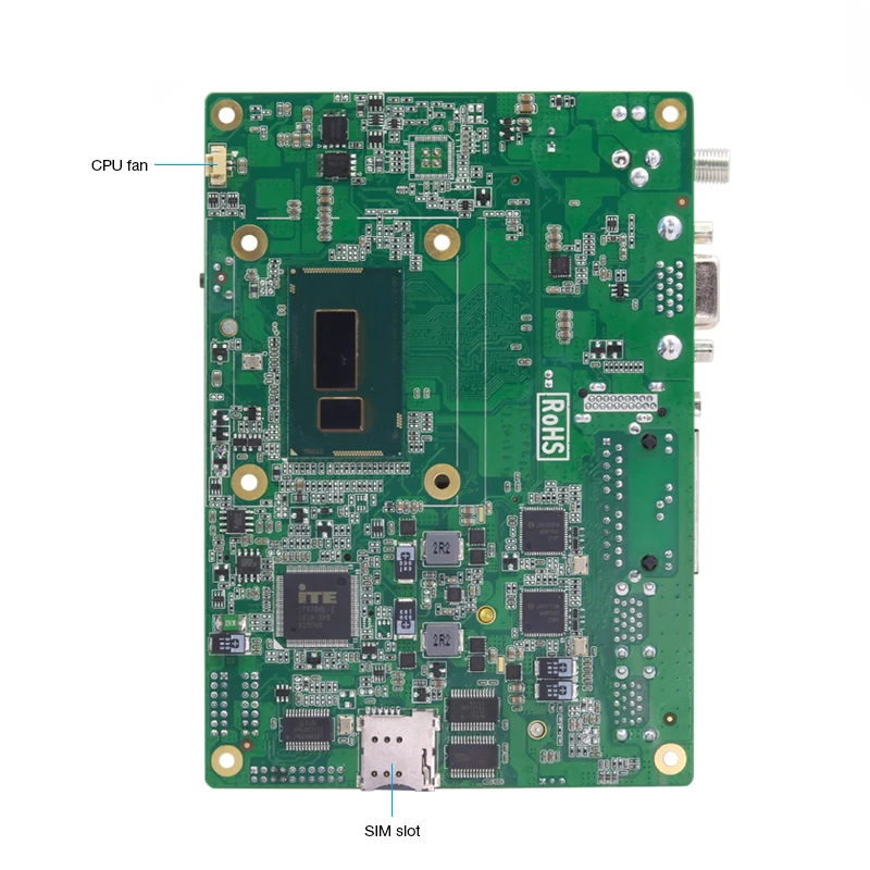 Безвентиляторный мини ПК Двойной гигабитный Ethernet LAN 6* COM порты Мини компьютер Core i5 4200U i7 5500U Celeron J1900 2955U промышленный ПК