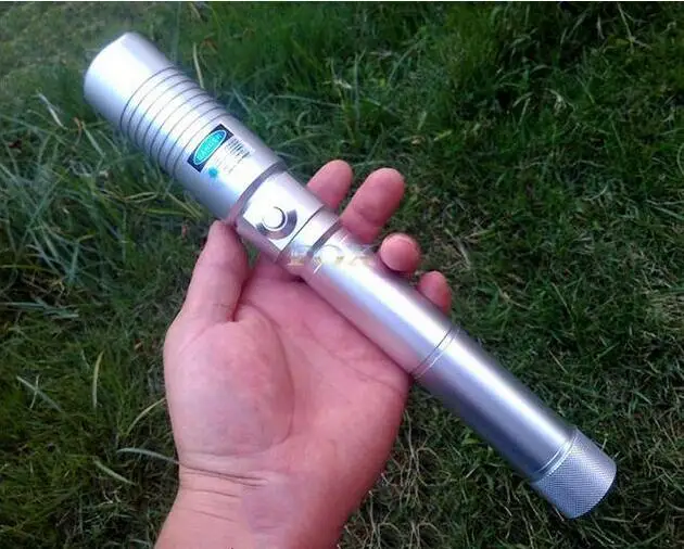 Высокая мощность военный 500000 м Синий лазерная указка 450nm 500W лазер горящий матч