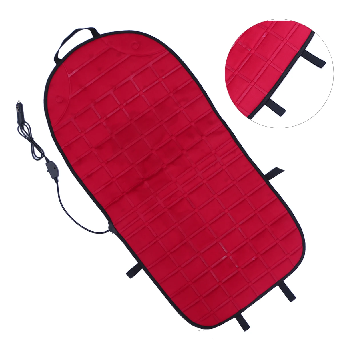 12 В подушка для сидения с подогревом безопасная автокресла чехол подушки красный