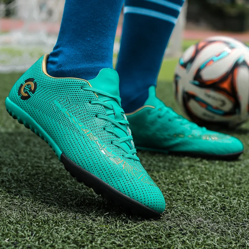 Мужские футбольные бутсы, футбольные бутсы, TF шипы, Chuteira Futebol, кроссовки, мягкие, для помещений, футбольные бутсы для женщин, Zapatillas