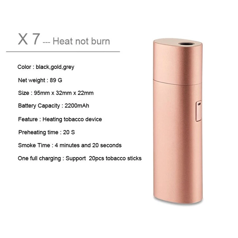 X7 постоянный темпера Vape комплект ручка с 2200 мАч батарея электронная сигарета для