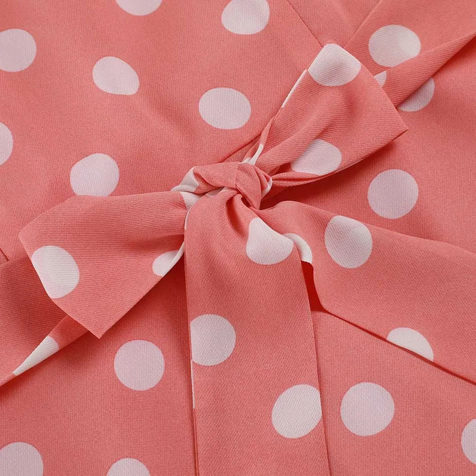 Meaneor 2018 сексуальное летнее платье с принтом в горошек шифоновое Элегантное