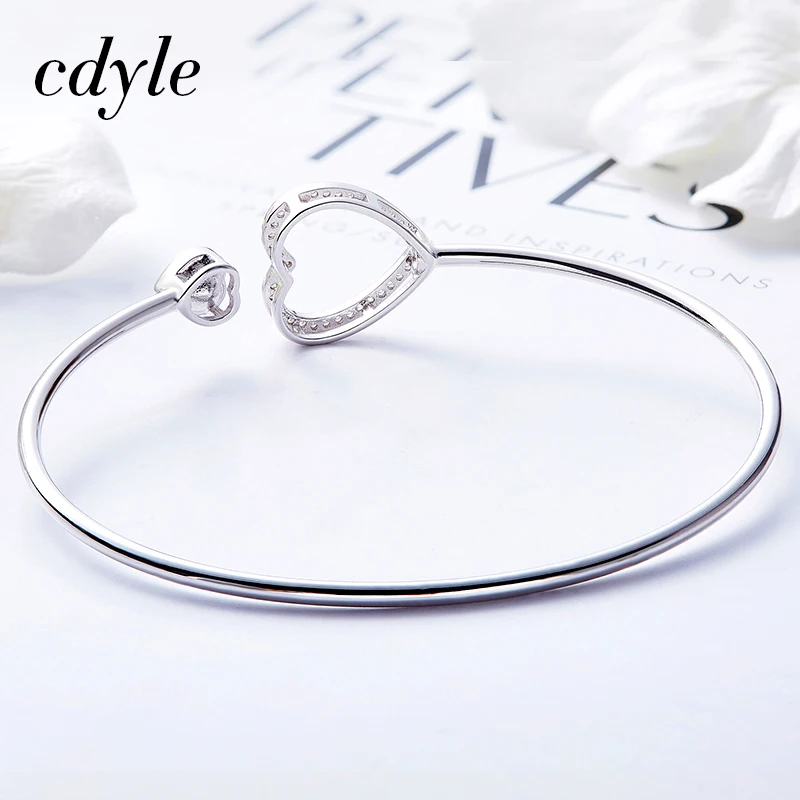 Cdyle Pulseras Mujer Moda Стерлинговое Серебро 925 пробы украшенные кристаллами