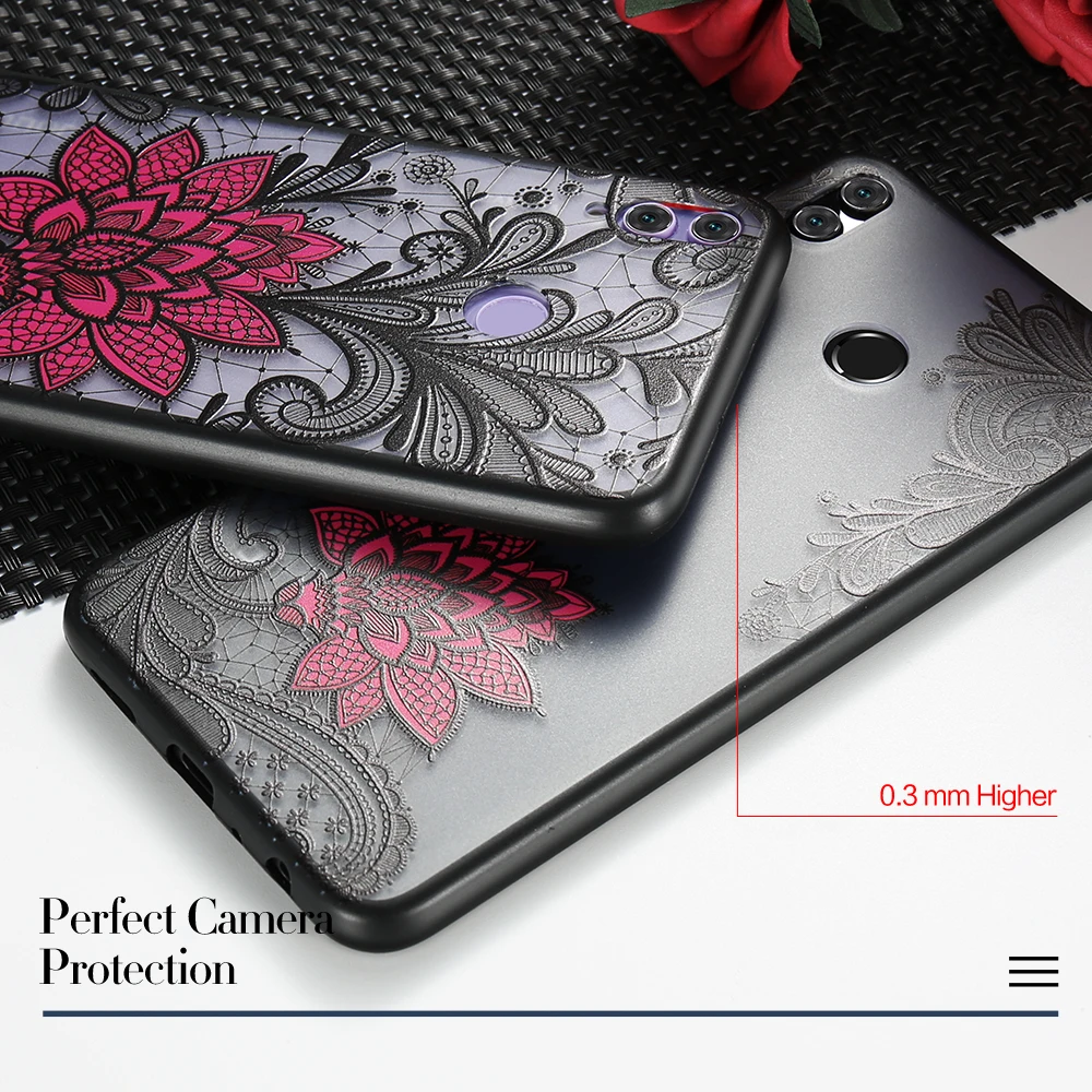CASEIER Vintage 3D Lace Flower Case For Samsung Galaxy A8 2018 A30 A40 A50 M20 M10 A6 Pro 2019 Coque |