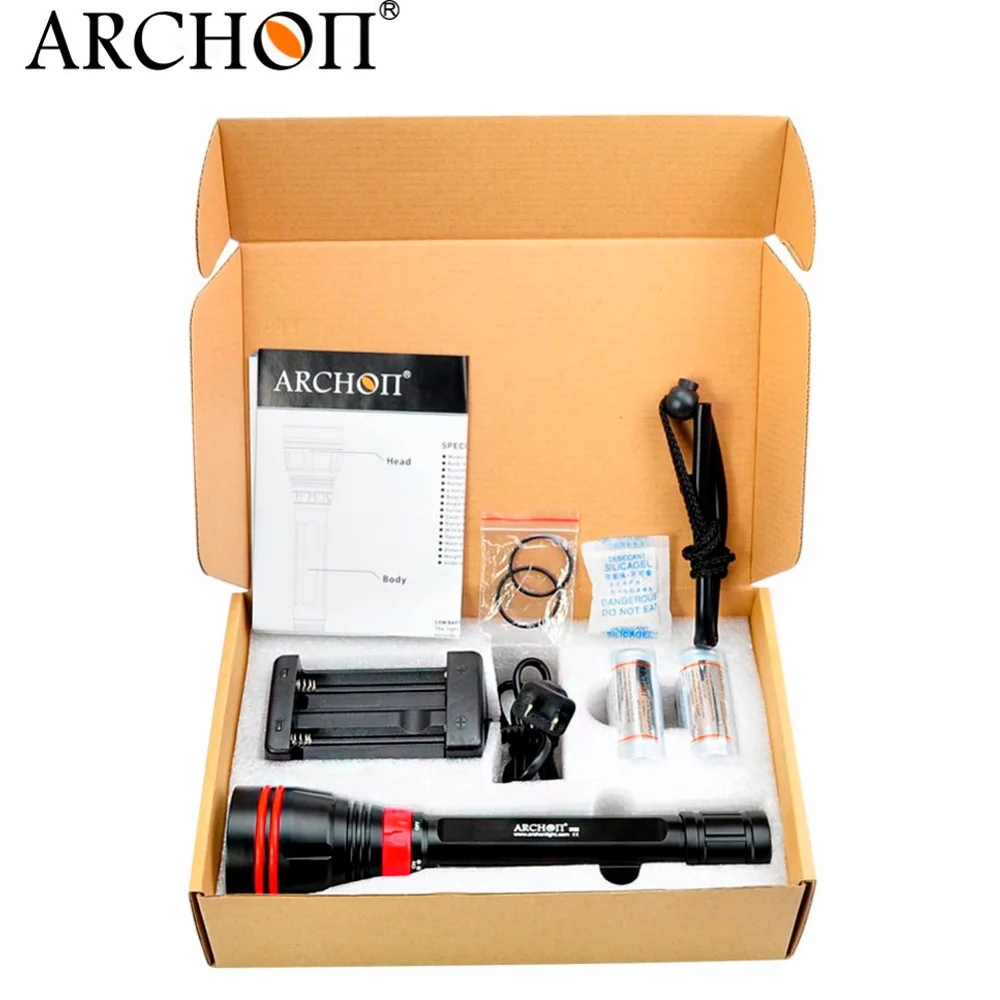 ARCHON DY02 WY08 фонарь для дайвинга 4 * CREE XP L LED макс. 4000 люмен фонасветильник 100 м