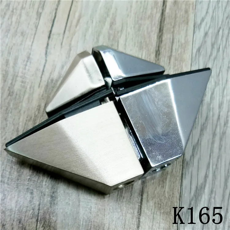 Zinc Alloy Glass Clamps Shelves Support Bracket Clips For 3 to 22mm glass board Tip mouth style Glossy/Satin finished