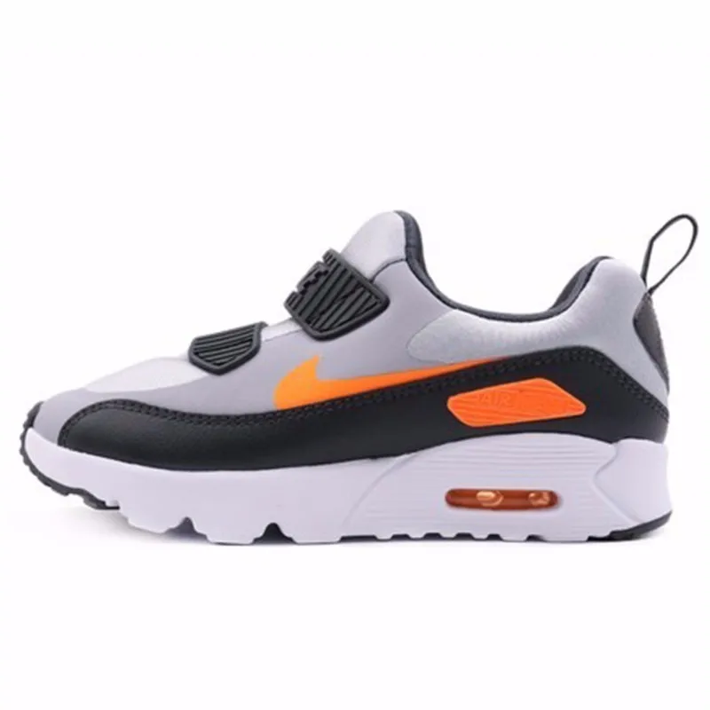 Nike AIR MAX крошечные 90 детей Magic субсидии светильник движения для мальчиков и для девочек; повседневная обувь для бега; кроссовки для бега#881927-009 - Цвет: 881927-009