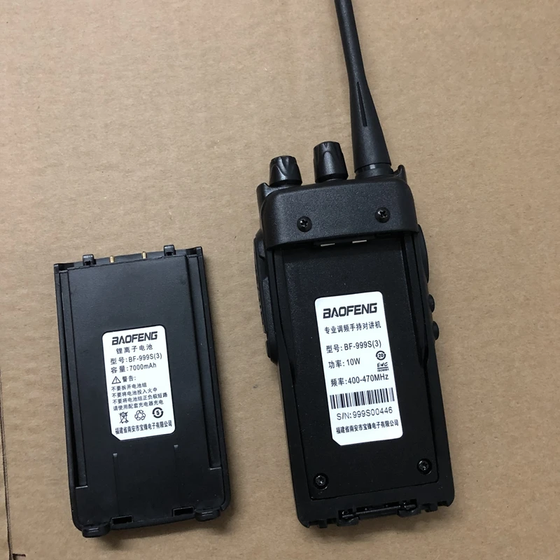 Профессиональная рация 999 S UHF 400-470 mhz 5 W 1800 mAh портативное радио+ гарнитура