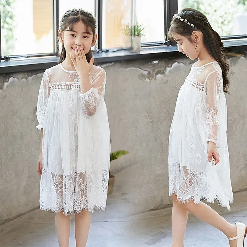 Платье для маленьких девочек коллекция 2018 года летние кружевные платья с