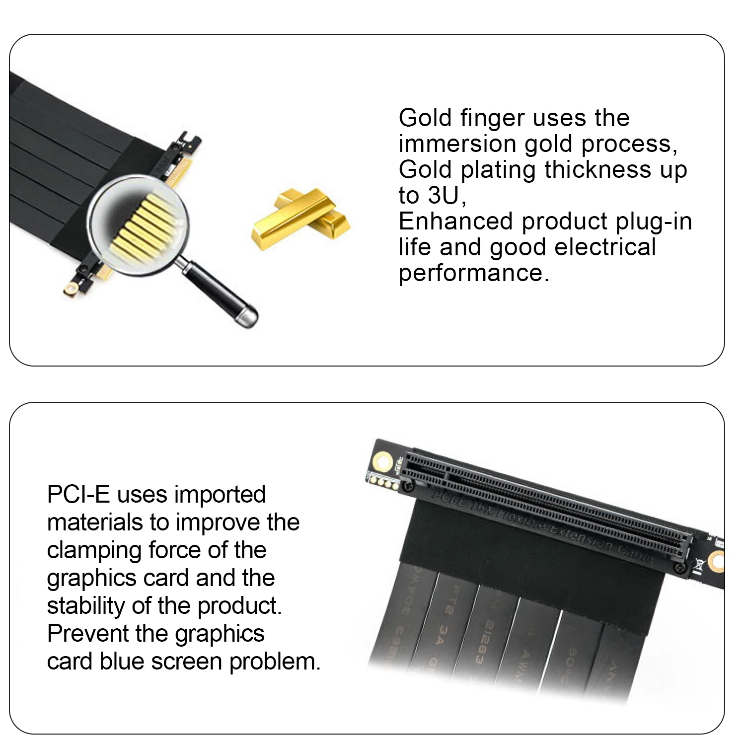 Ubit новый PCI Express PCIe3.0 16x гибкий кабель с ПВХ изоляцией расширение карты Порты и