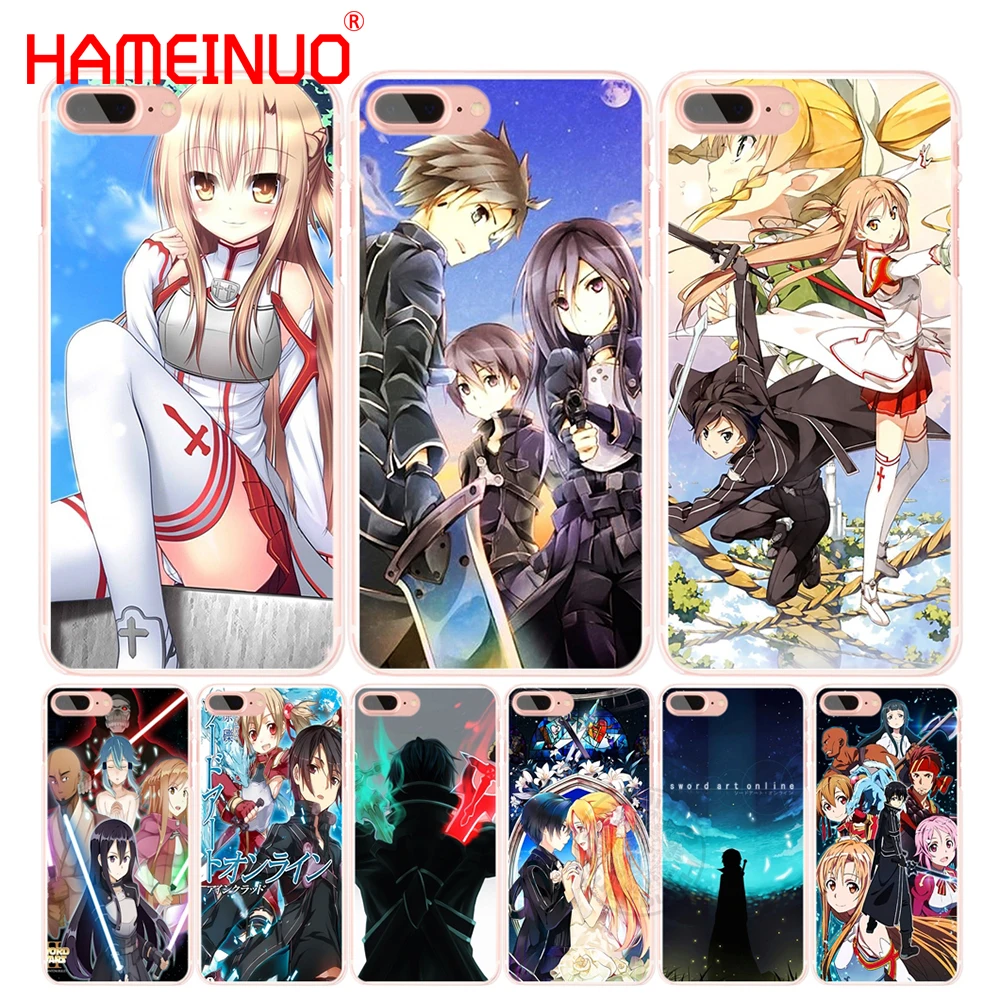Чехол для мобильного телефона HAMEINUO Sword Art Online с японским аниме iphone 4 4s 5 5s SE 5c 6 6s 7 8 X