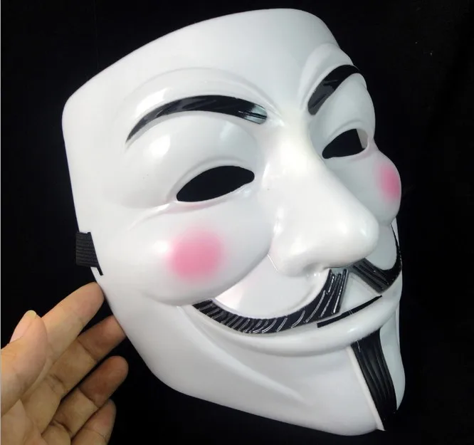 Fedex Бесплатная доставка V для Vendetta Anonymous Guy Fawkes маска Хэллоуин косплей маски