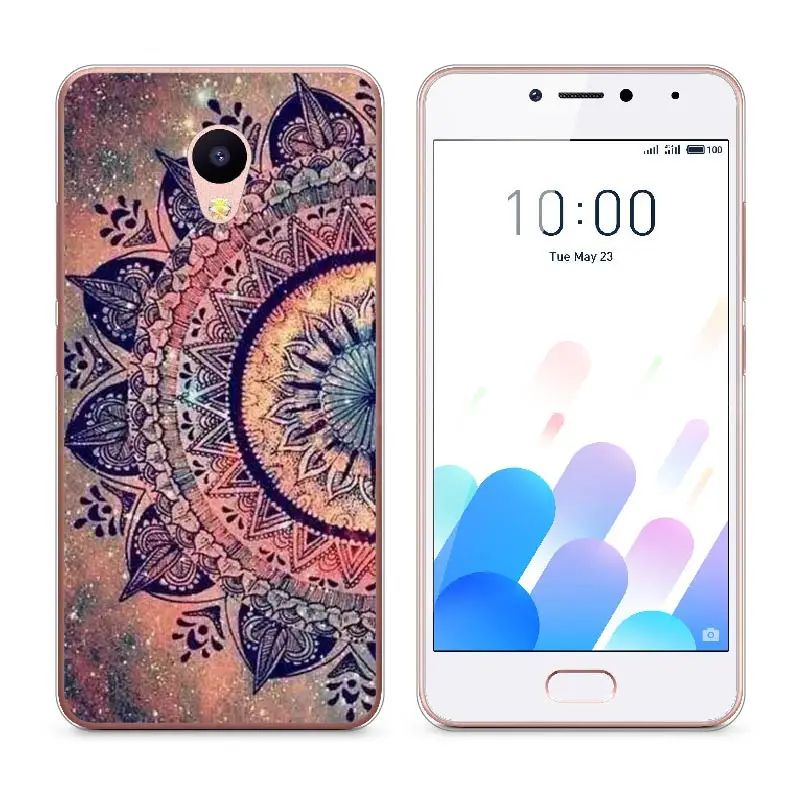 Soft TPU Case for meizu m5c case Cute painted Cell phone M5C Fundas Cover Back picture CASE Meizu FOR mEIZU A5 cover |