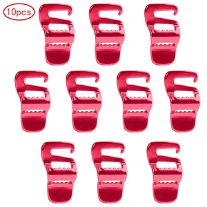 10 шт Портативный рюкзак быстро привязки Пряжка Чемодан пакет ужесточение пряжки палатка веревка натяжитель крюк Открытый Инструменты