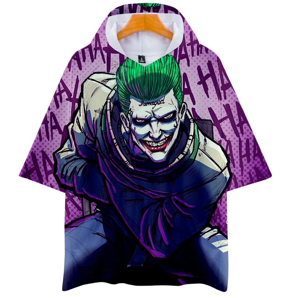 

HAHA Joker Funny 3D T shirt Halloween Crazy Smile Hooded Tshirt T-shirt Fashion Streetwear T shirts Tops Cool Unisex Hoodies