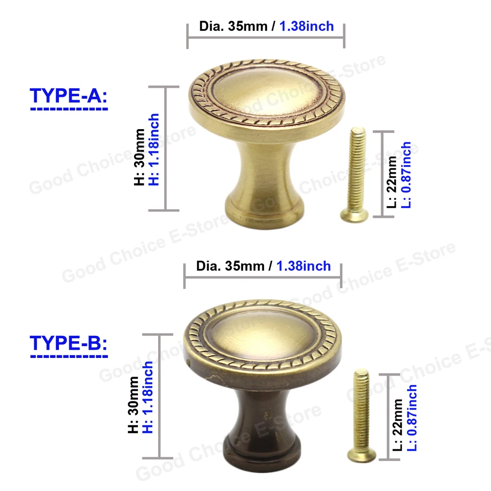 Твердые Медь европейские классические бронзовые для выдвижных шкафчиков шкаф