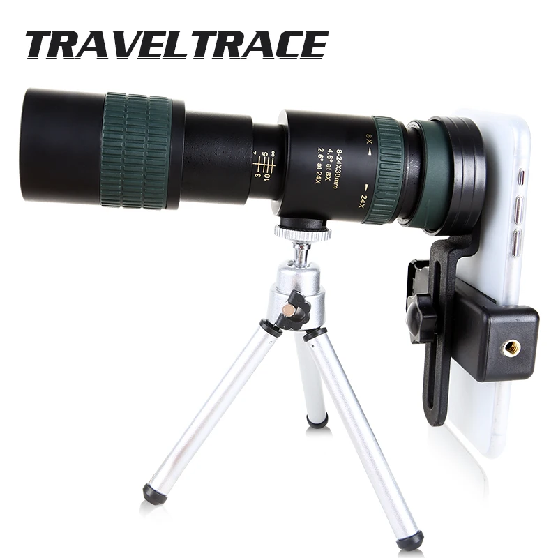 

10-300x40 Zoom Monocular for Smartphone Super Foldable Telephoto Lens Clear Binoculars Powerful Hunting Telescope HD Long Range