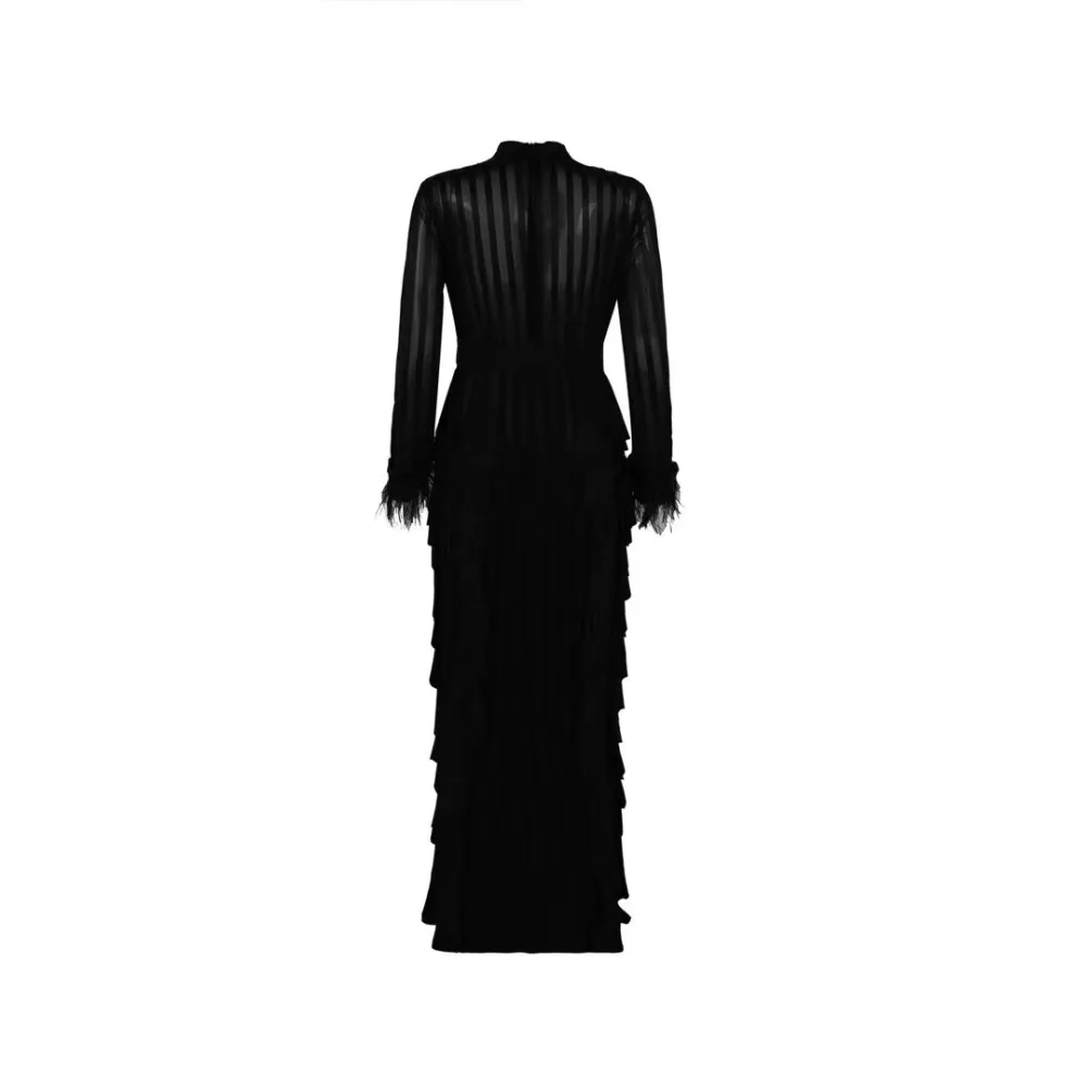 Женское длинное платье макси с оборками облегающее вечернее 2019 | Женская одежда