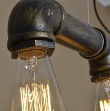 Винтажная водопроводная железная подвеска Droplight Lustre роскошный современный