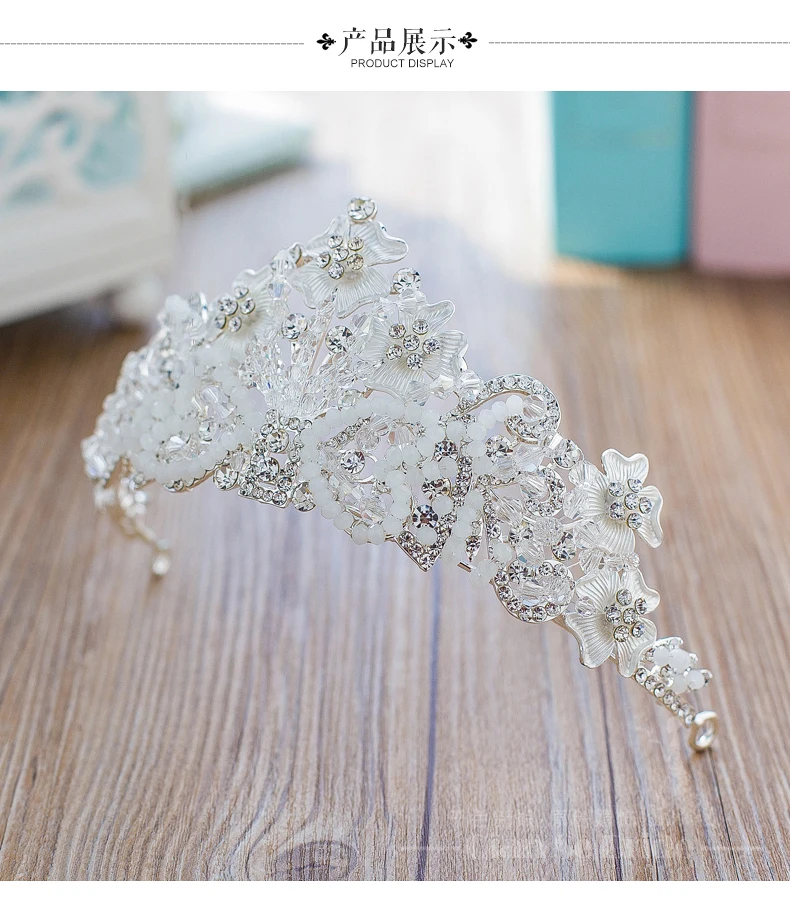 Кристаллы серебра 2017 Свадебные Аксессуары Головной Убор Шляпы Дешевые Модест