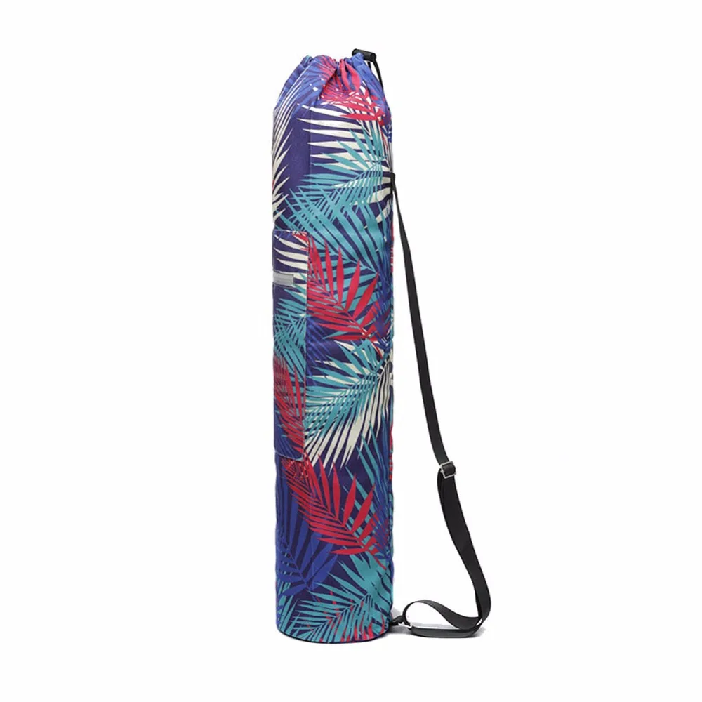 Yoga Mat Bag Sports Backpack Fitness Gym Shoulder Pilates Pad Printing Bags Waterproof Adjustable Drum | Дом и сад