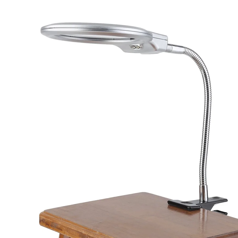 Светодиодный пинцет с подсветкой на столе металлический шланг увеличительное