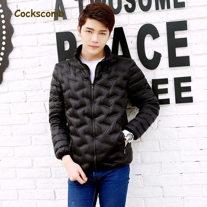 Мужской пуховик Cockscomb ультралегкий с защитой от ветра теплая парка большого