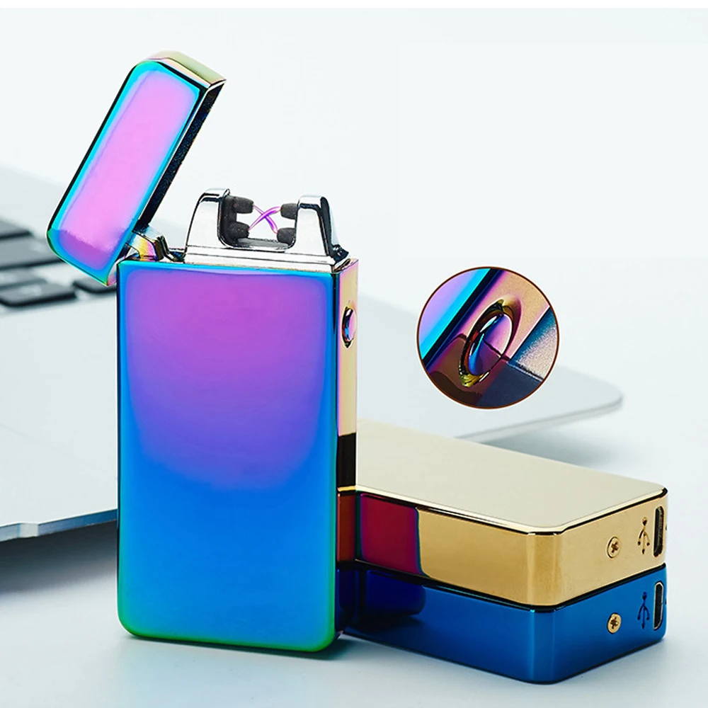 Новинка 2017 модный и Лидер продаж USB металлический беспламенный перезаряжаемый