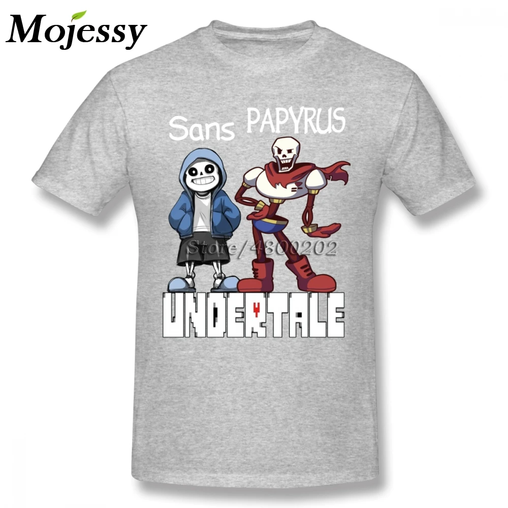 Мужская футболка Sans And Papyrus Undertale с цифровой печатью больших размеров Camiseta - купить