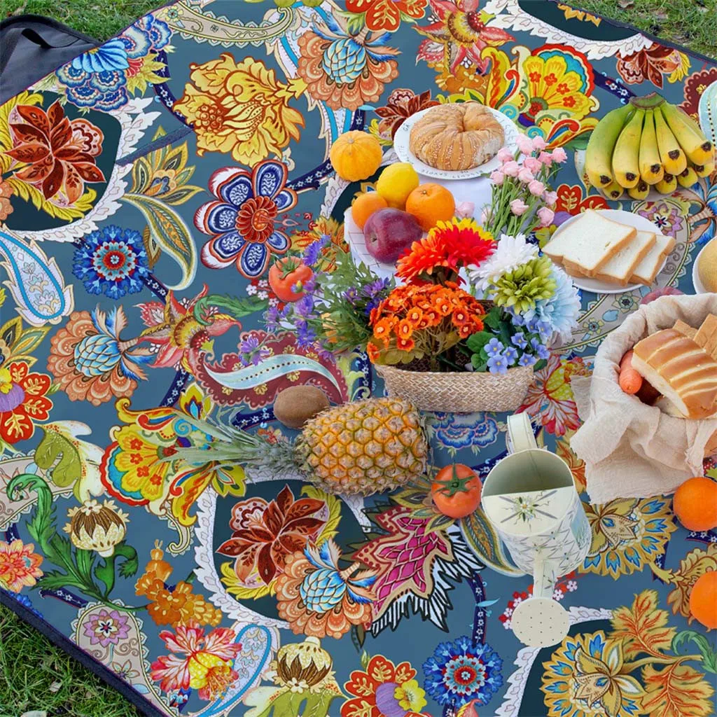 Водонепроницаемое покрывало для пикника на природе походный плед складной