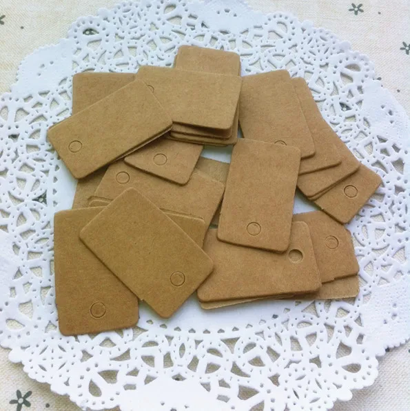 Прямоугольная этикетка для крафт карт 2x3 3 см|tag ring|cardstock wholesaletag border |