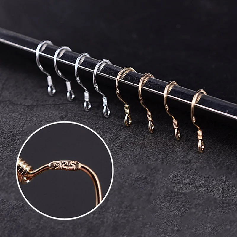 WIWI 50 шт./лот медные серьги из серебра 925 пробы оптовая продажа аксессуары крючок