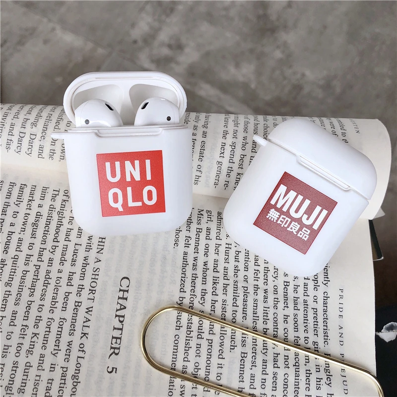 Милый роскошный мультяшный силиконовый ударопрочный чехол для Airpods, беспроводные наушники, чехол для Apple Air Pods 2, сумка для зарядки с логотипом бренда