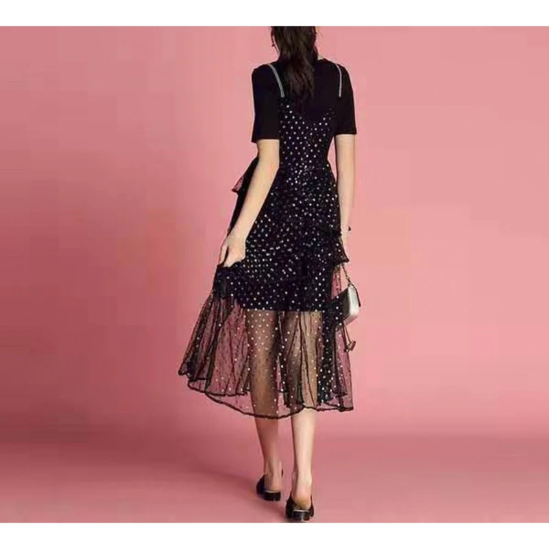 Высокое качество новая мода 2020 дизайнерское подиумное женское длинное черное