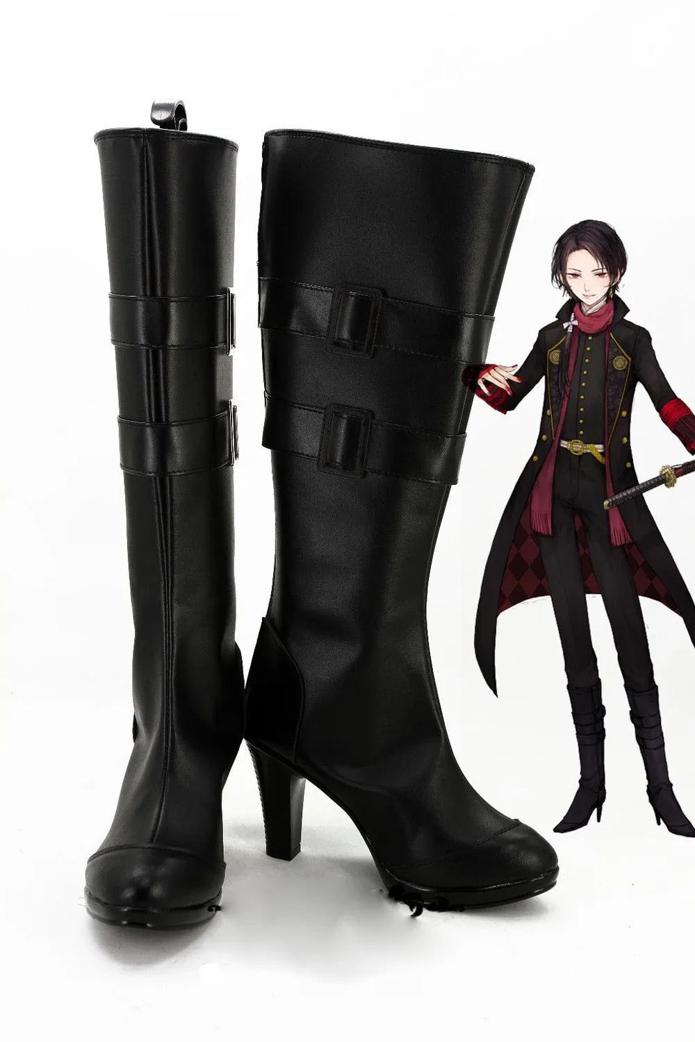 Аниме TouKenRanBu Kashuu Kiyomitsu сапоги для косплея обувь костюма на Хэллоуин по