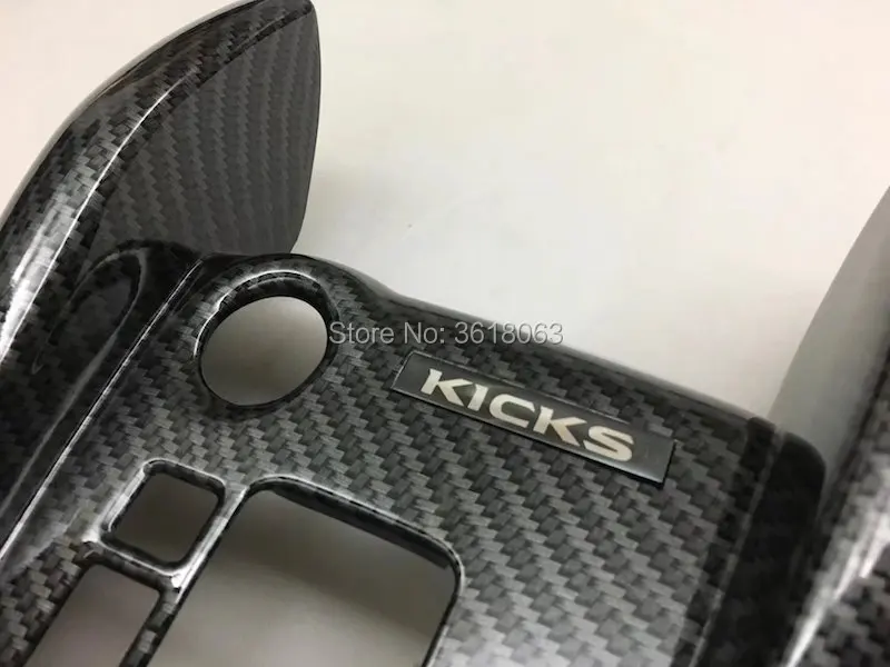 Для Nissan Kicks коробка переключения передач держатель панель Крышка отделка каркас с отделкой ABS хромированные наклейки автомобиль-Стайлинг Аксессуары
