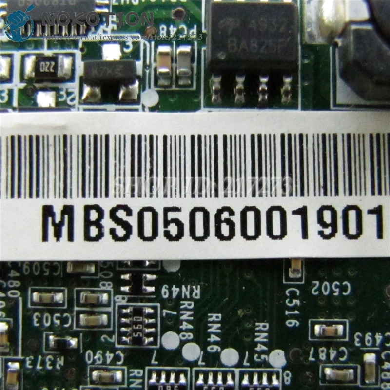 Материнская плата NOKOTION для ноутбука Acer aspire one A150 ZG5 DDR2 с аудиоплатой DA0ZG5MB8G0 MBS0506001