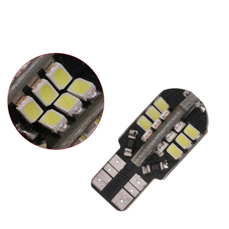 2X T10 W5W светодиод шина может свет 24SMD 1206 зазор боковой габаритный фонарь 168 194 WY5W