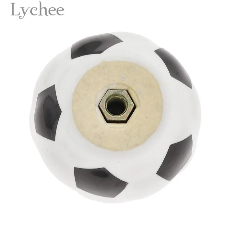 Фото Lychee Life ДИЗАЙН футбольного ящика выдвижная ручка креативный керамический шкаф Lychee Life ДИЗАЙН футбольного ящика выдвижная ручка креативный керамический шкаф