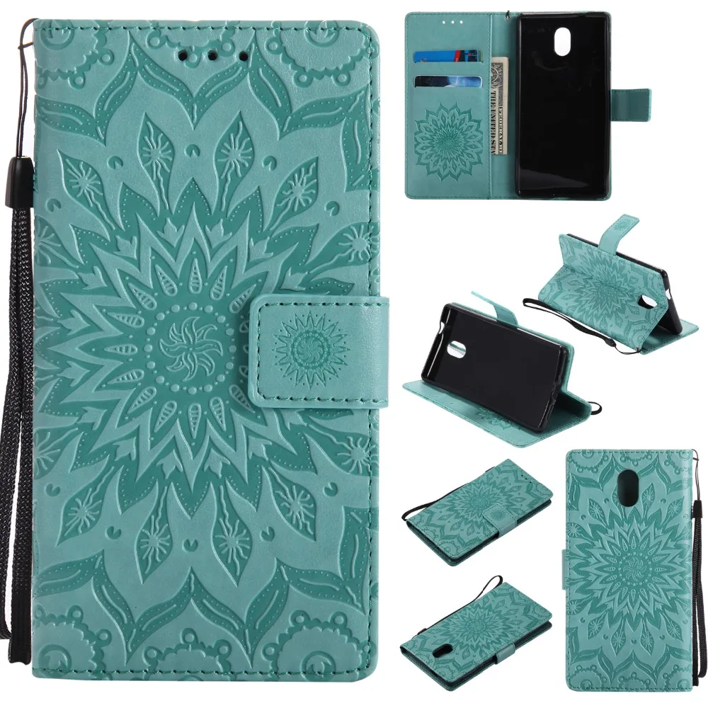 Чехол с подсолнухами для Nokia 3 5 6 8 9 3310 чехол Nokia3 Lumia 550 630 635 640 дюймов + визитница|case