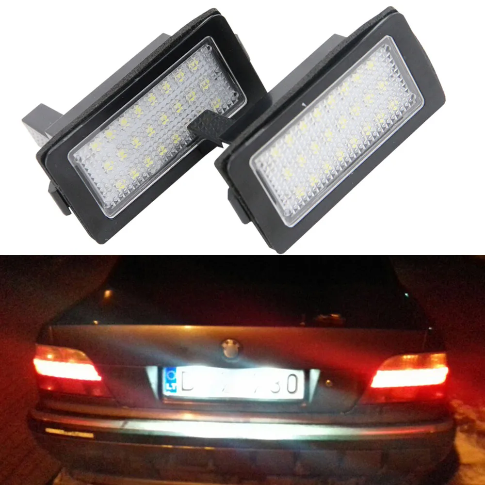 2 x светодиодный номерной знак лампы OBC Error Free светильник для BMW E38 7 серия 728i 730i 730d 740i
