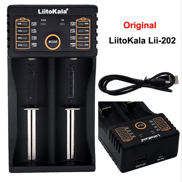 Новое зарядное устройство liitokala Lii-100 1,2 в 3,7 в 3,2 в 3,85 В AA/AAA 18650 18350 26650 10440 14500 16340 25500 NiMH литиевая батарея