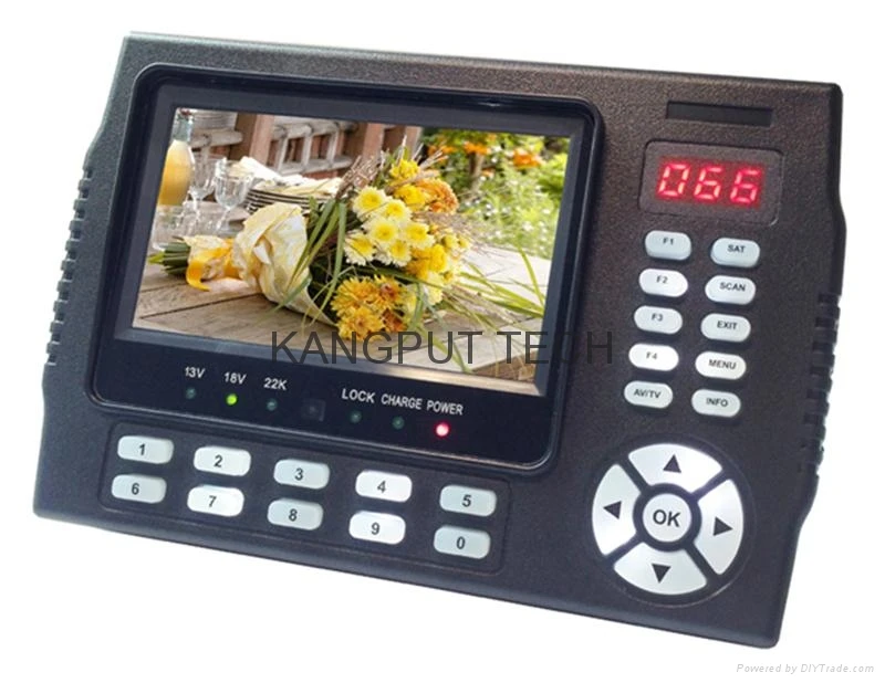 4,3 дюймов ЖК-дисплей KPT-958H DVB-S2 спутниковый искатель MPEG4 satfinder метр multiunction для PVR, видео-плеер, монитор камеры CCTV
