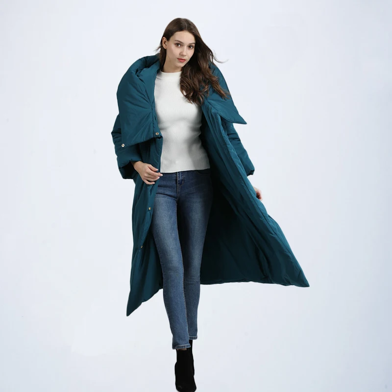 Пуховик женский длинный непродуваемый|Женские парки| |