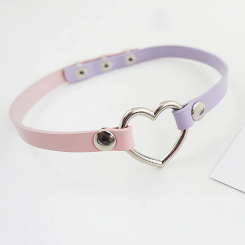 Женское колье чокер из натуральной кожи ручной работы в стиле панк рок АМО|choker